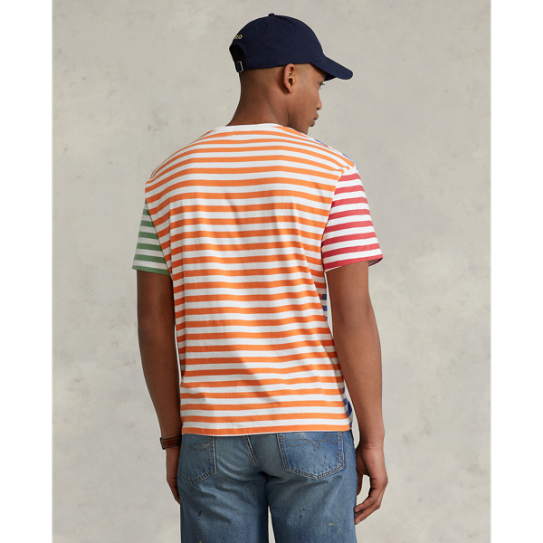 White Multi Classic Fit Striped Jersey T-Shirt Polo Ralph Lauren 5