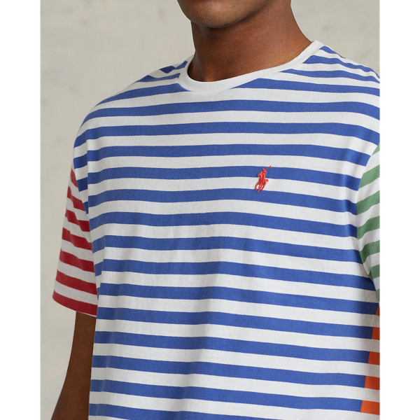 White Multi Classic Fit Striped Jersey T-Shirt Polo Ralph Lauren 6