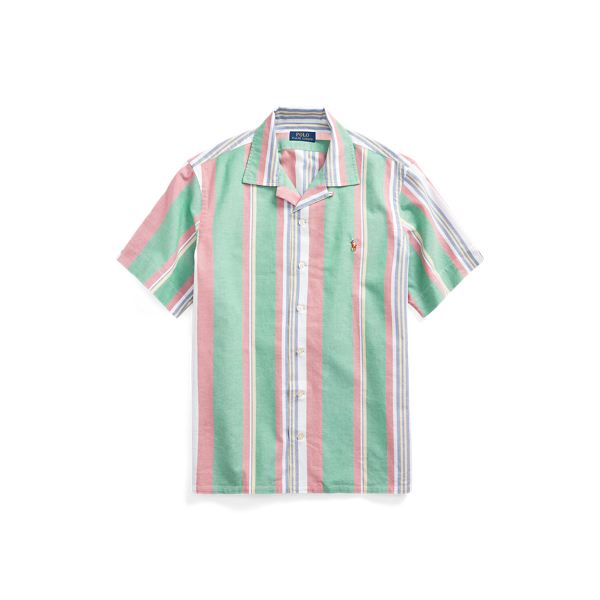 Classic Fit Striped Oxford Camp Shirt Polo Ralph Lauren 1