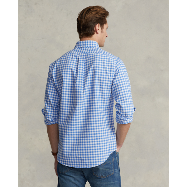 Blue/White Classic Fit Checked Oxford Shirt Polo Ralph Lauren 5