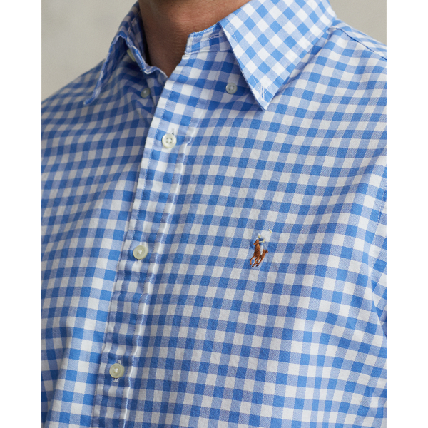 Blue/White Classic Fit Checked Oxford Shirt Polo Ralph Lauren 6