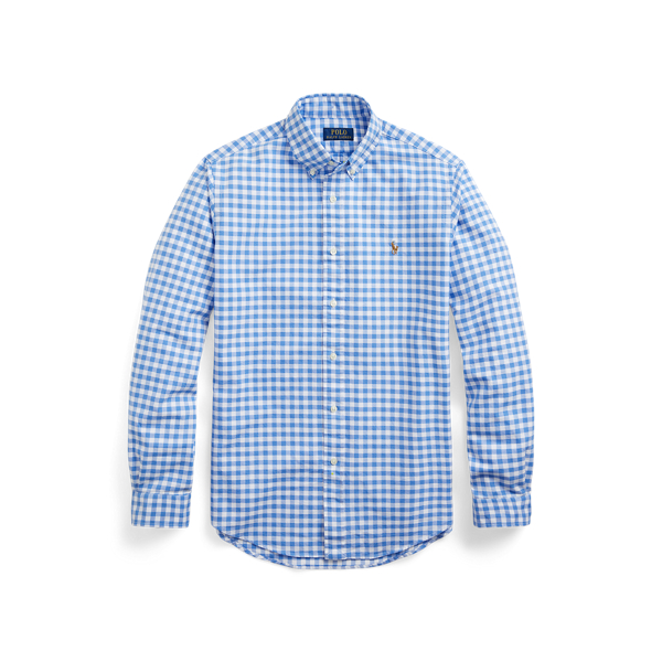 Blue/White Classic Fit Checked Oxford Shirt Polo Ralph Lauren 2