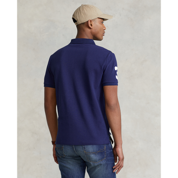 Newport Navy Multi Classic Fit Big Pony Mesh Polo Shirt Polo Ralph Lauren 5