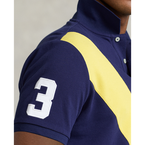 Newport Navy Multi Classic Fit Big Pony Mesh Polo Shirt Polo Ralph Lauren 6