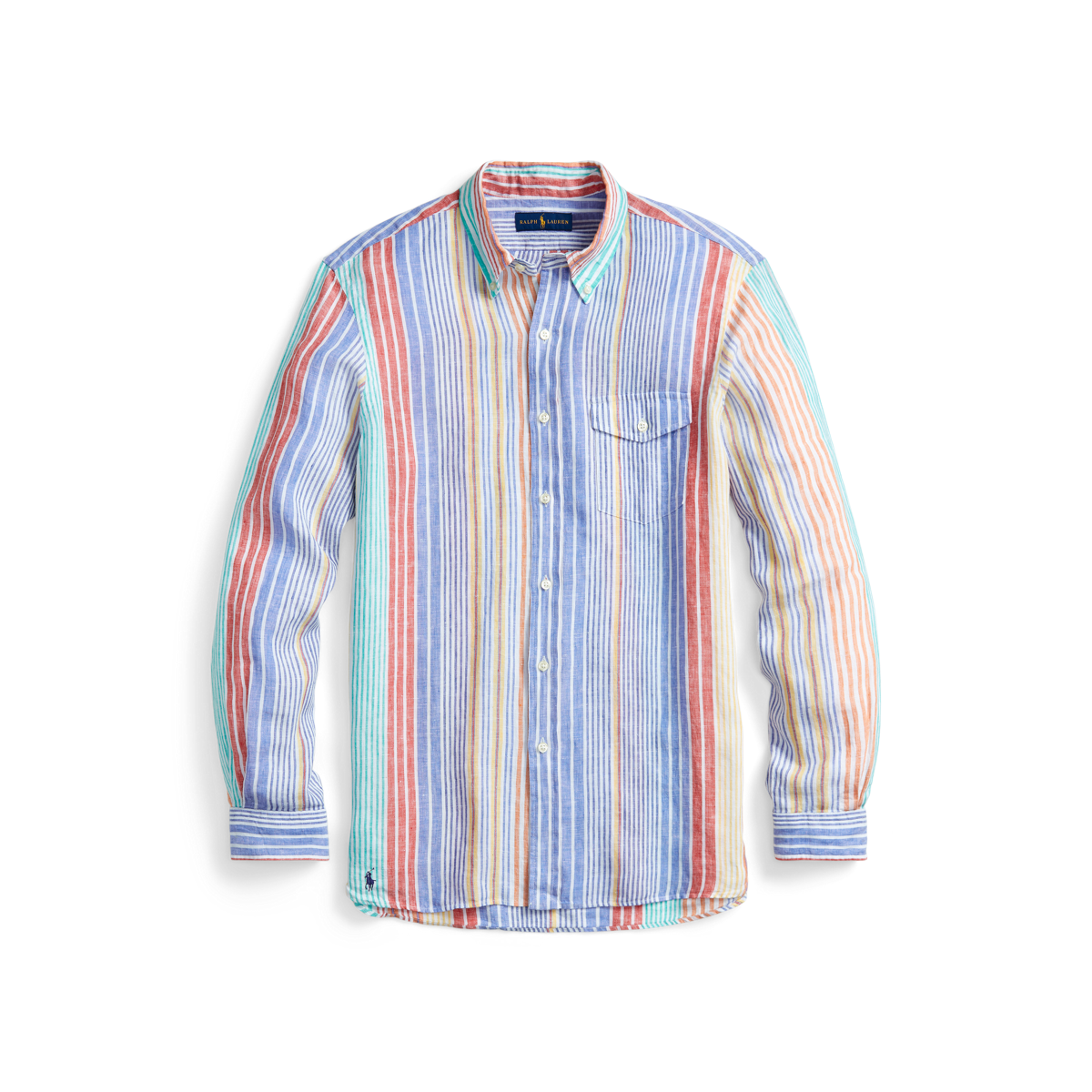 Classic Fit Striped Linen Shirt
