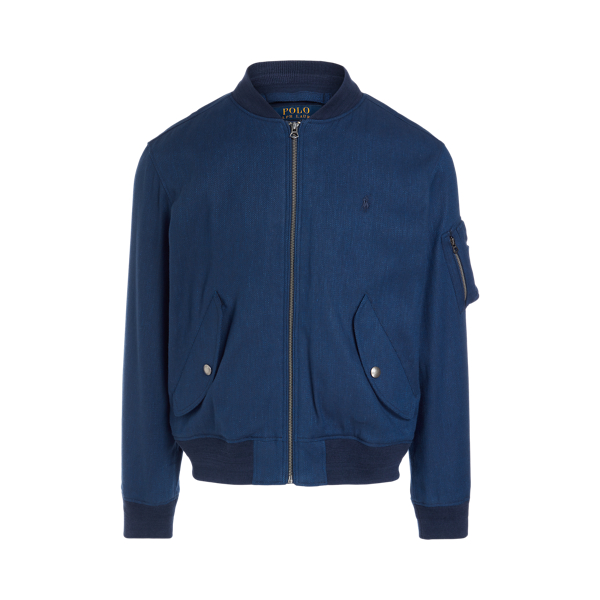 Stretch Linen-Cotton Bomber Jacket Polo Ralph Lauren 1