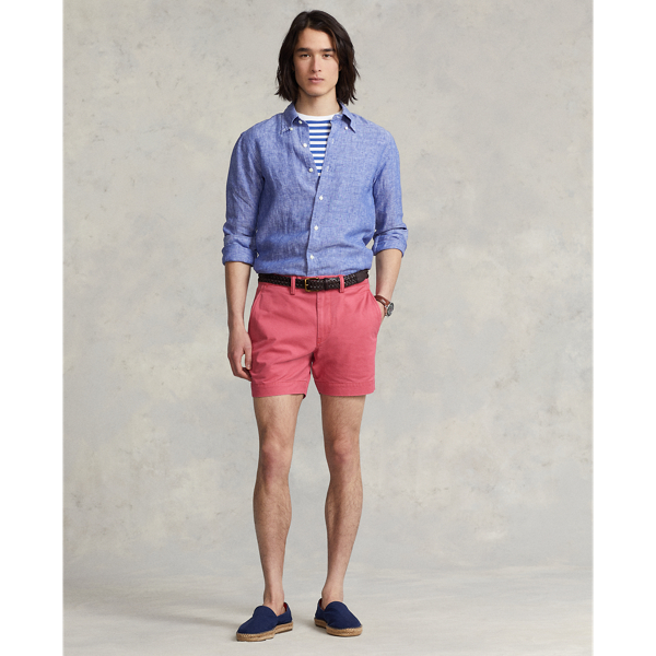 Heritage Royal Custom Fit Linen Chambray Shirt Polo Ralph Lauren 4