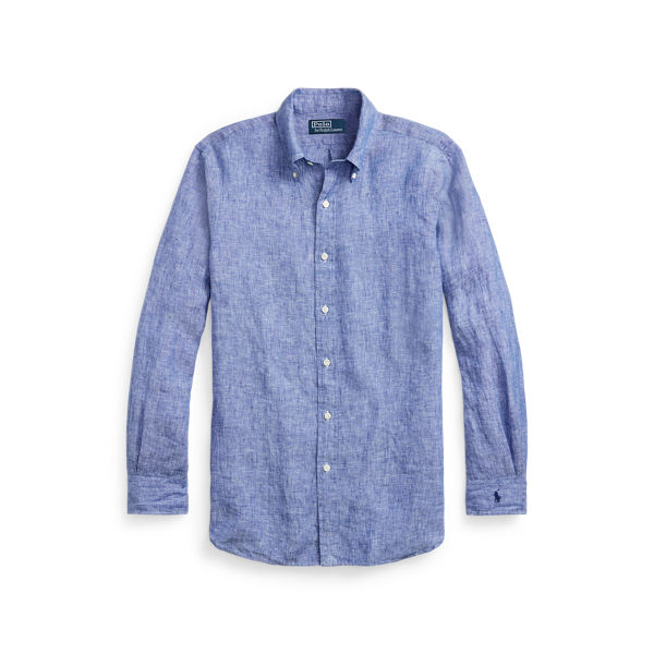 Camicia in chambray di lino Custom-Fit