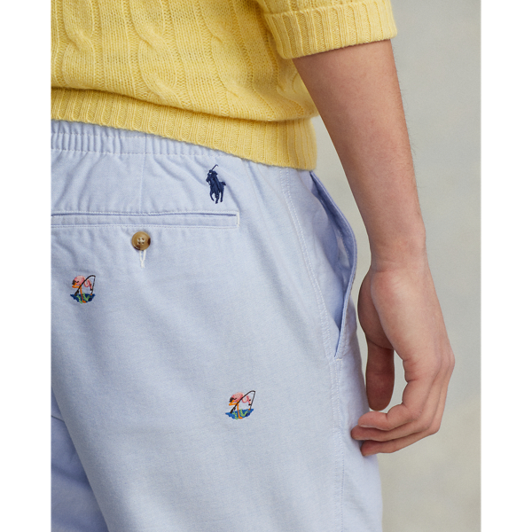 Blue Oxford/Flamingo Classic Tapered Fit Polo Prepster Pant Polo Ralph Lauren 6