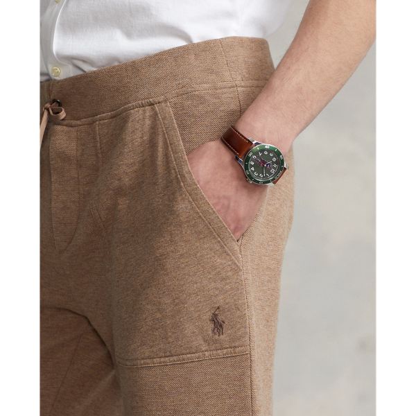 Grey Cloud Heather Double-Knit Jogger Pant Polo Ralph Lauren 6