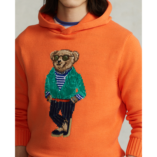 Kapuzenpullover mit Polo Bear Polo Ralph Lauren in Mai-Orange 6