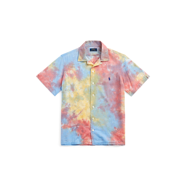 Classic Fit Tie Dye Seersucker Shirt