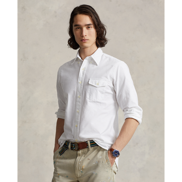 Custom-Fit Oxfordhemd Polo Ralph Lauren in Wei&szlig; 4