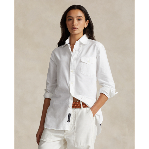 Custom-Fit Oxfordhemd Polo Ralph Lauren in Wei&szlig; 6