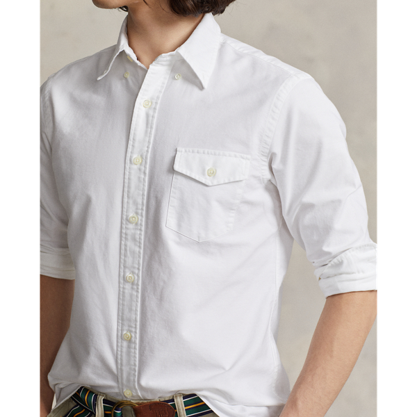 Custom-Fit Oxfordhemd Polo Ralph Lauren in Wei&szlig; 8