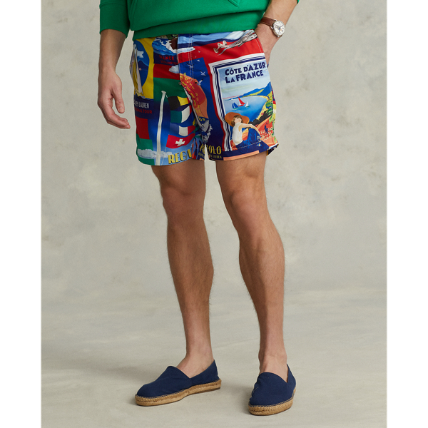 Deco Cruising 5.75 Inch Monaco Swim Trunk Polo Ralph Lauren 4