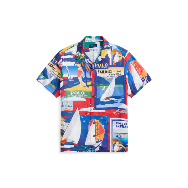 Deco Cruising The Travel-Poster Camp Shirt Polo Ralph Lauren 2