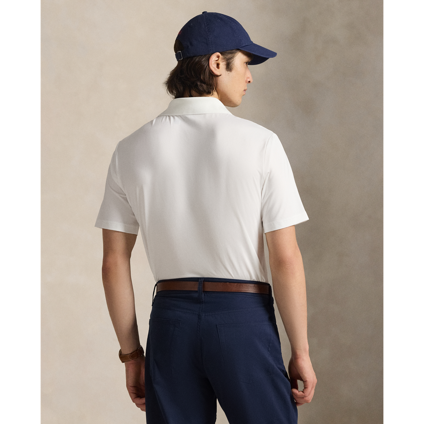 Мужское поло Ralph Lauren Classic Fit Performance Polo Shirt, цвет: Белый — фото 2