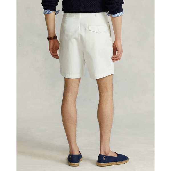7-Inch Relaxed Fit Pleated Chino Short Polo Ralph Lauren em Deckwash White 5