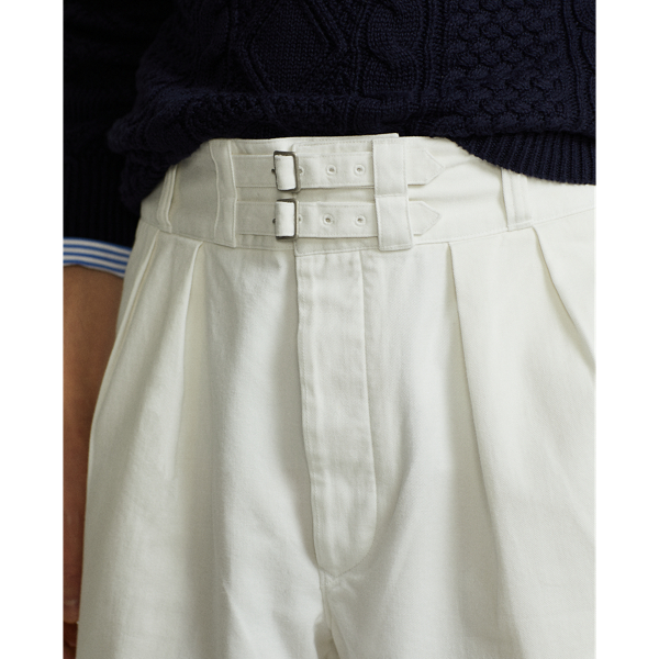 7-Inch Relaxed Fit Pleated Chino Short Polo Ralph Lauren em Deckwash White 6