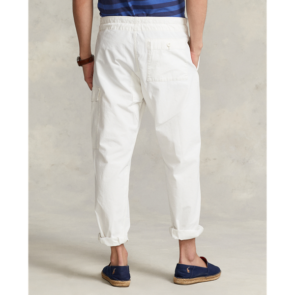 Deckwash White Beachcomber Relaxed Canvas Cargo Pant Polo Ralph Lauren 5