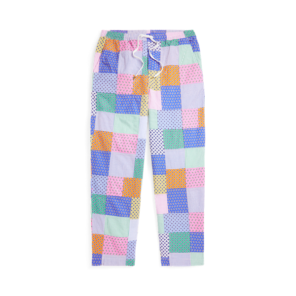 Stripe Patch Multi Relaxed Fit Patchwork Seersucker Trouser Polo Ralph Lauren 2