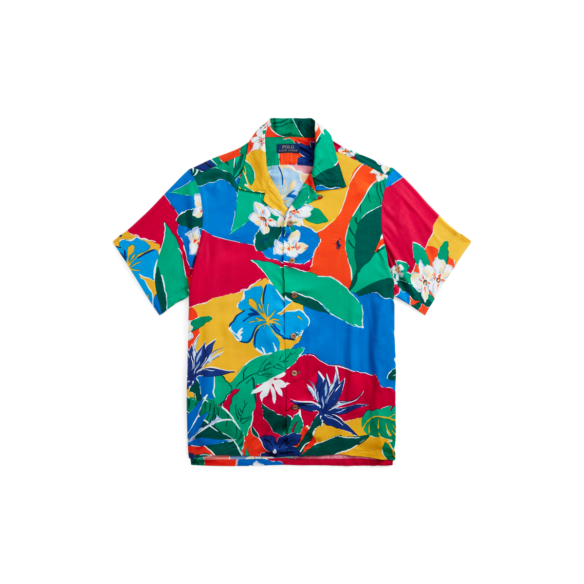 2024 Polo Ralph Lauren Men’s Big & Tall Classic-Fit Floral Print Woven Camp Shirt 2XB