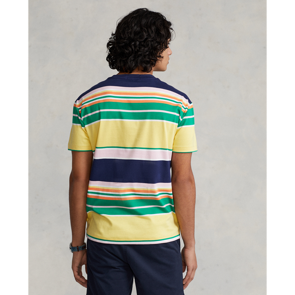 Newport Navy Multi Classic Fit Striped Soft Cotton T-Shirt Polo Ralph Lauren 5