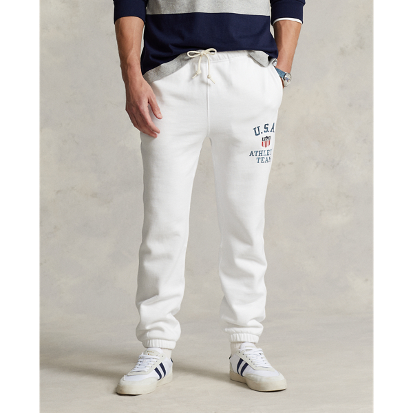 Classic Oxford White Polo Shield Fleece Sweatpant Polo Ralph Lauren 4