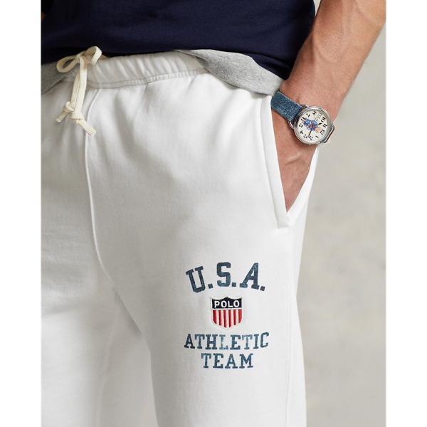 Classic Oxford White Polo Shield Fleece Sweatpant Polo Ralph Lauren 6
