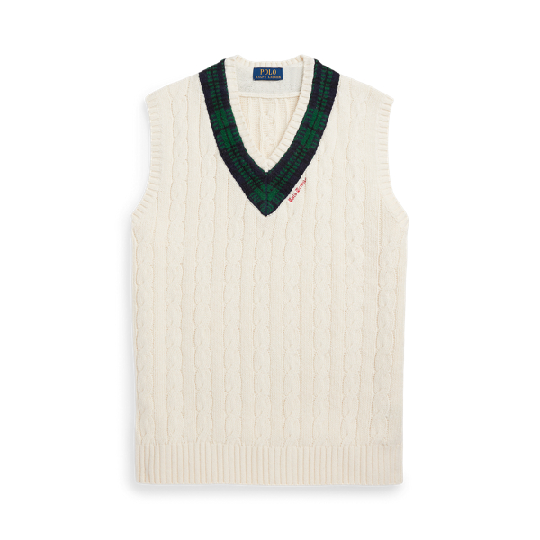 Chaleco de cr&iacute;quet de algod&oacute;n Polo Ralph Lauren en 1