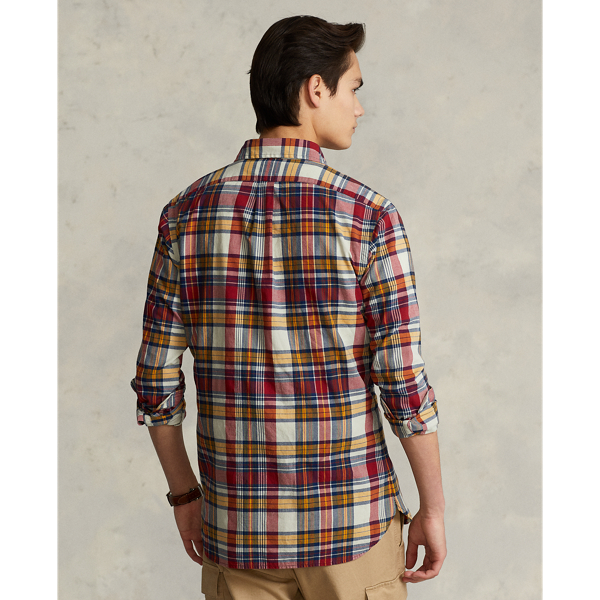 Red/Blue Classic Fit Madras Shirt Polo Ralph Lauren 5