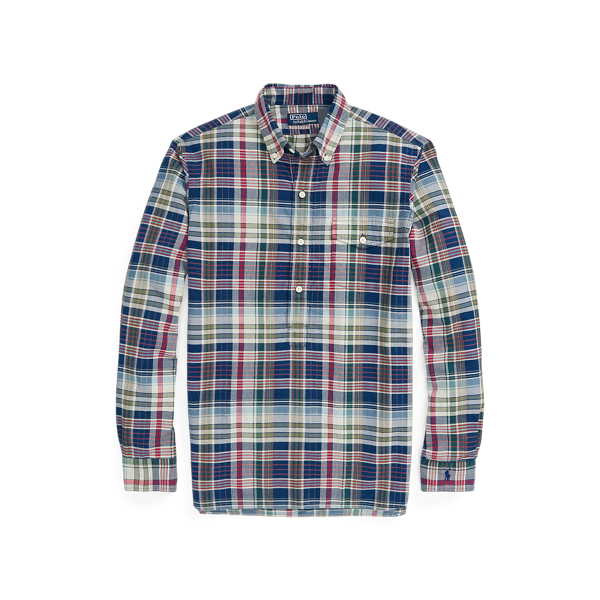 Classic Fit Madras Popover Shirt