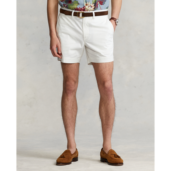 Ceramic White 6-Inch Stretch Straight Fit Chino Short Polo Ralph Lauren 4