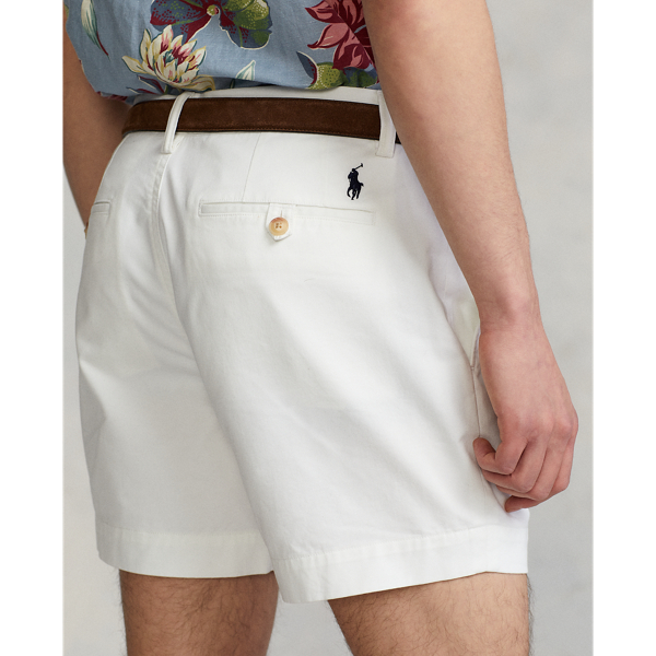 Ceramic White 6-Inch Stretch Straight Fit Chino Short Polo Ralph Lauren 6