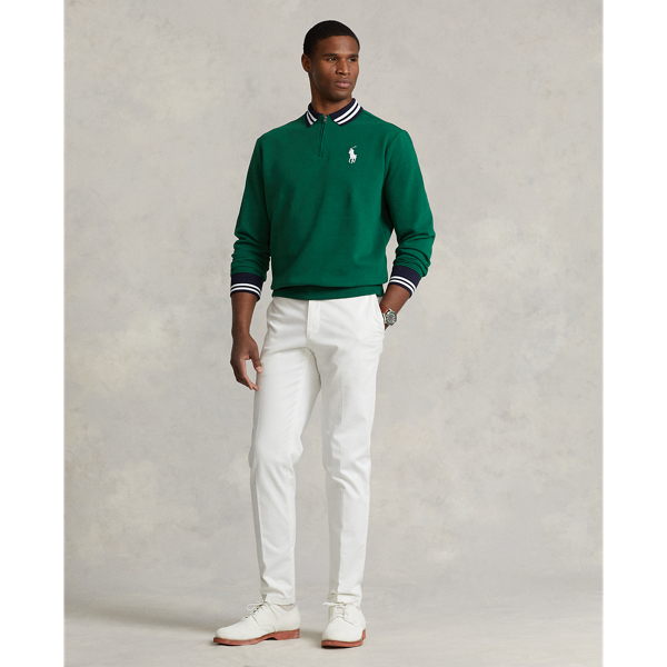 ★★POLO RALPH LAUREN★★ Wimbledon Cotton Polo Collar Sweat Wimbledon Cotton Polo-Collar Sweater