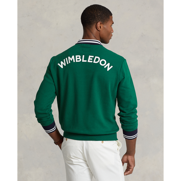 ★★POLO RALPH LAUREN★★ Wimbledon Cotton Polo Collar Sweat Wimbledon Cotton Polo-Collar Sweater
