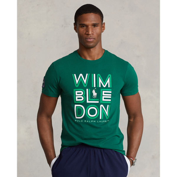 ★POLO RALPH LAUREN★ Wimbledon Custom Fit Jersey T-Shirt Na Genuine Polo Ralph Lauren Wimbledon Custom Fit Jersey T