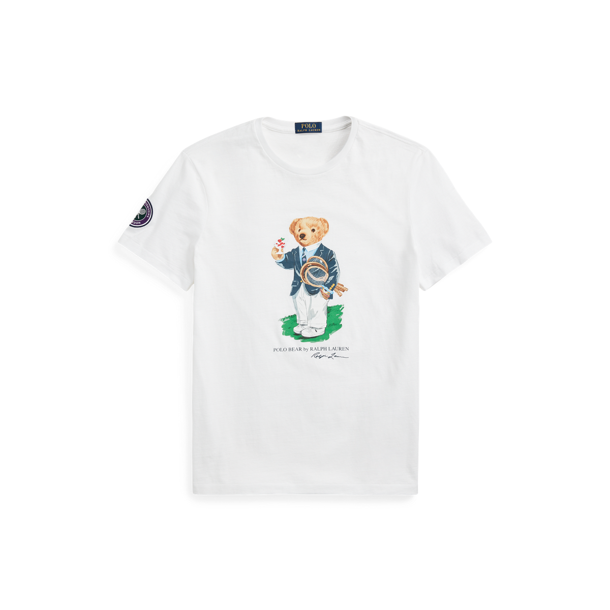 ■POLO RALPH LAUREN■ Wimbledon Custom Slim Fit Polo Bear T- Custom Slim Bear Performance Polo Shirt