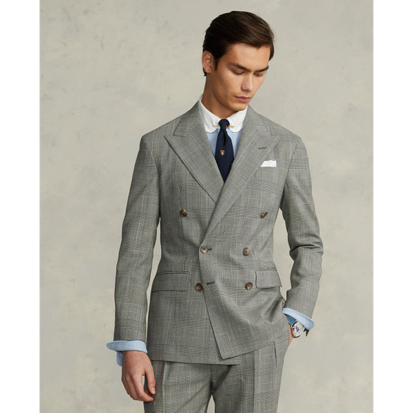 Costume Polo Soft prince-de-galles laine