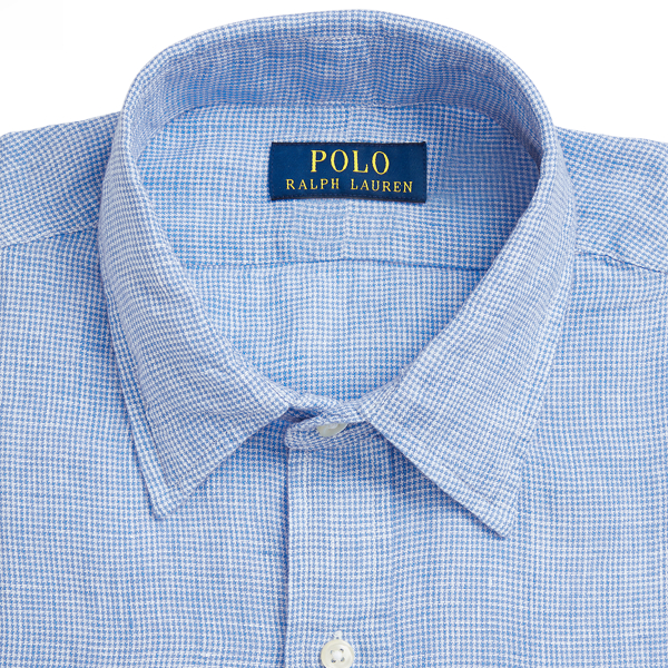 Tシャツ・カットソー Ralph Lauren SS24 Custom-Fit Linen Shirt (710794141 002) uomo-abbigliamento-camicie-