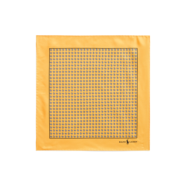 Yellow Neat Silk Pocket Square Polo Ralph Lauren 2