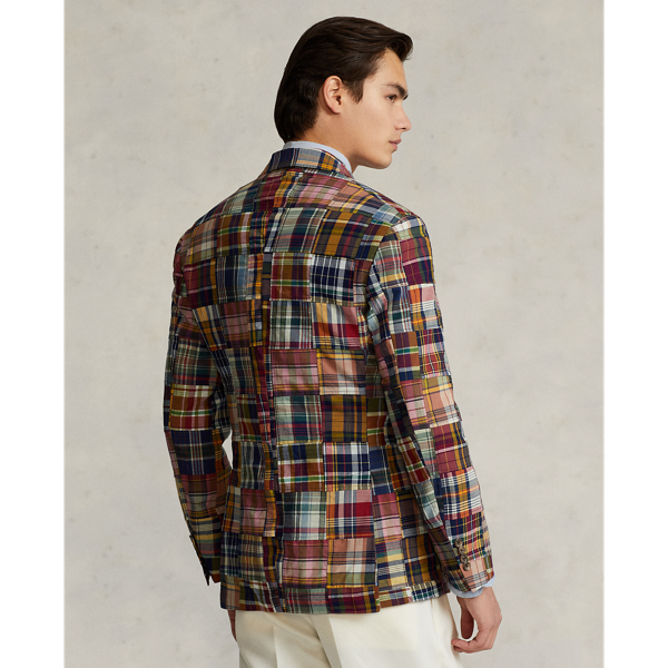 特別価格！Polo Ralph Lauren Patch Jacquard Blazer Lauren Ralph Lauren Jacquard Bullion-Patch Notch Lapel Long