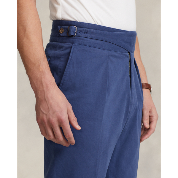Nimes Blue Buckled Stretch Chino Trouser Polo Ralph Lauren 6