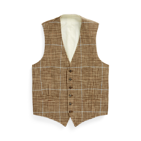 Gilet van linnenmix met Glen-ruit Polo Ralph Lauren in 1