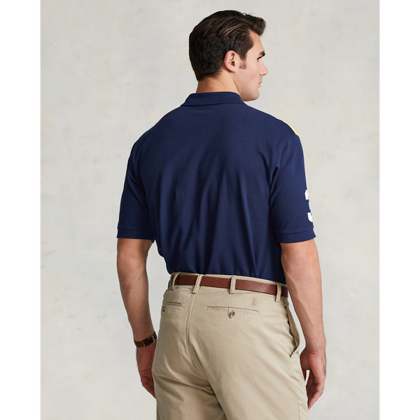Newport Navy Multi Big Pony Mesh Polo Shirt Big & Tall 5