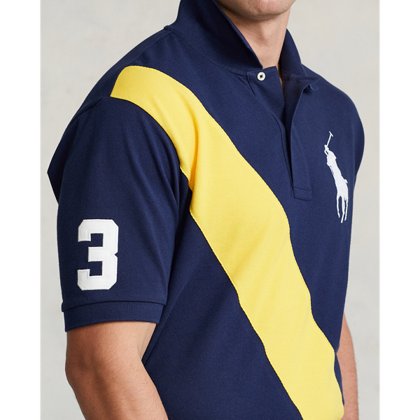 Newport Navy Multi Big Pony Mesh Polo Shirt Big & Tall 6