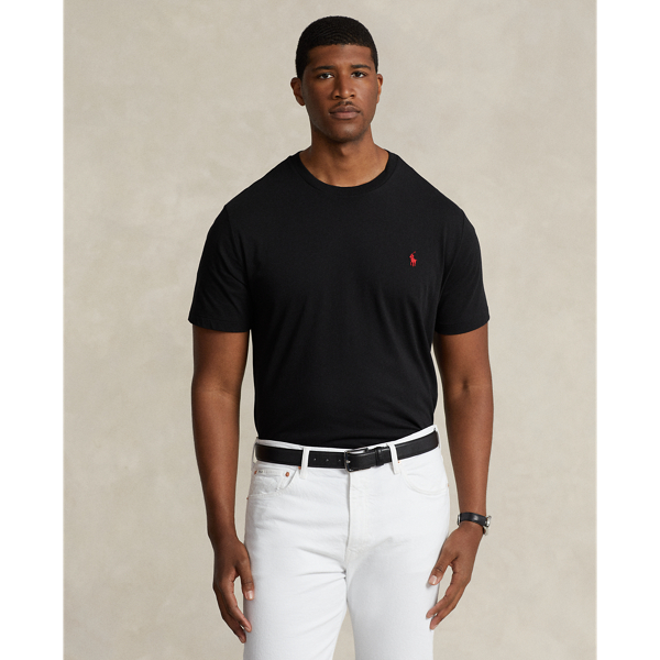 Polo Black Jersey Crewneck T-Shirt Big & Tall 1