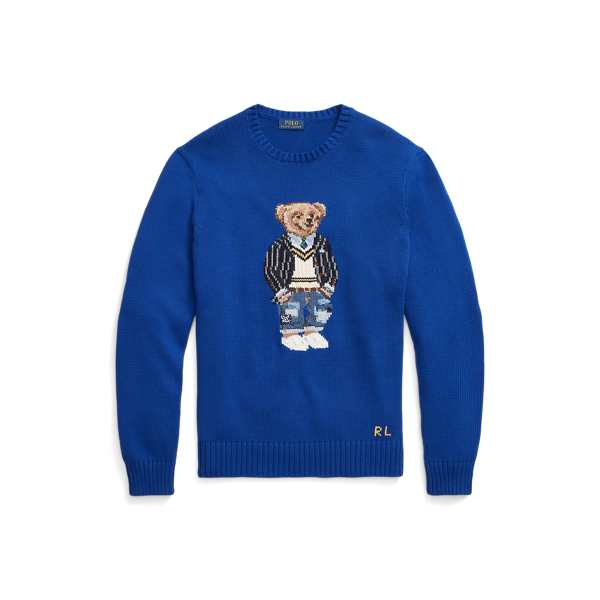Katoenen trui met Polo Bear Big & Tall in 1