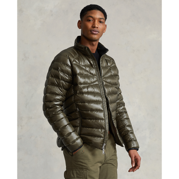Canopy Olive Packable Water-Repellent Down Jacket RLX 1